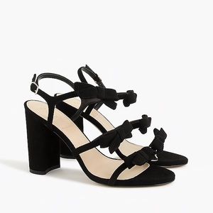 J Crew Strappy Bow Heels